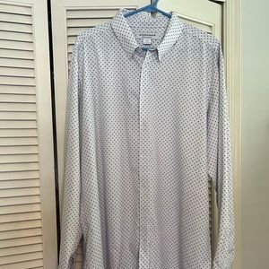 Mizzen + Main trim fit dress shirt XXL